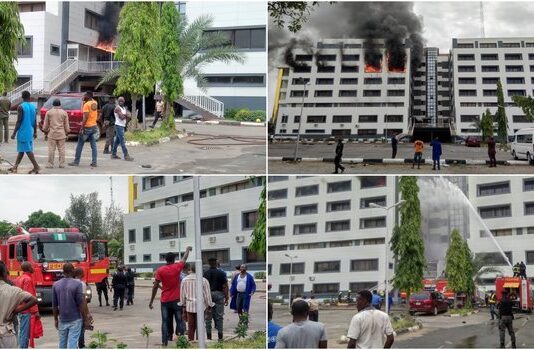 Fire guts Office of the Accountant General of the Federation – watch video!