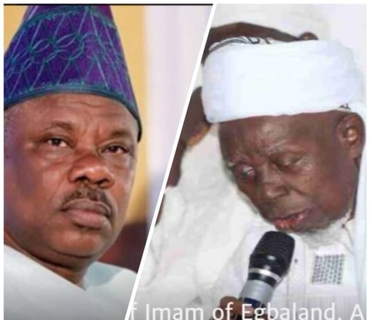 Amosun mourns the passing of Chief Imam, Egbaland at 98