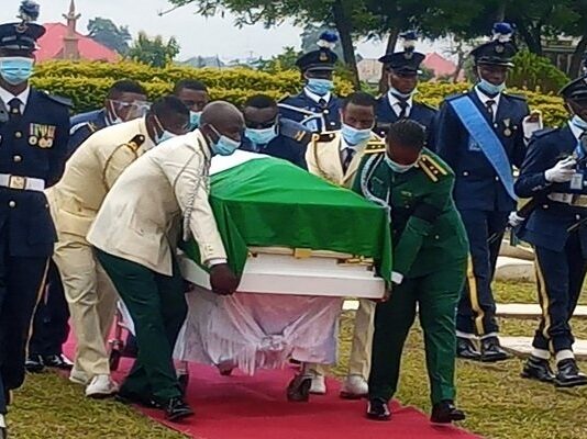 Photos: Flying Officer Tolu Arotile buried with full military honours