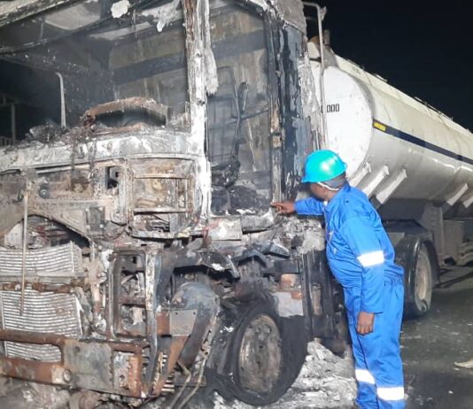 LASEMA averts explosion, recovers burning 46,000-litre full fuel tanker Intact