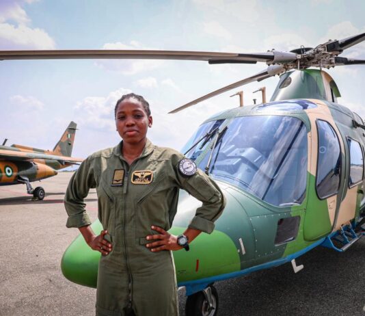 Photos: First female Nigerian Air Force combat helicopter pilot is dead