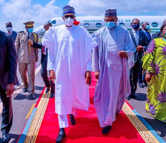 Photos: Buhari lands in Mali hopes for peace