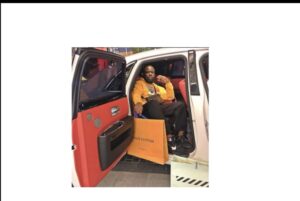Hushpuppi in one of his Luxurious Vehicles