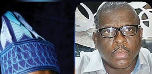 A collage of Senator Ibikunle Amosun, and Late Senator Buruji Kashamu