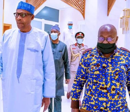 Nigeria-Ghana Relation: Buhari, Akufo-Addo Meet At State House Abuja