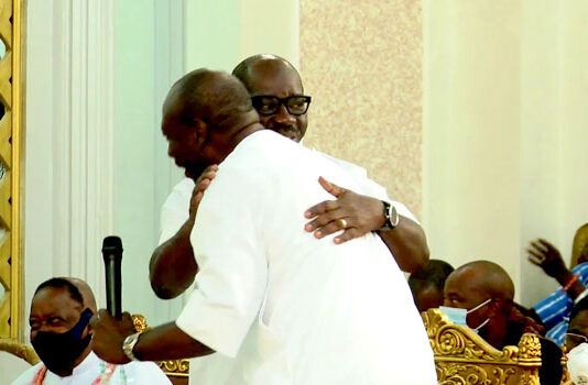 Edo Guber Poll: Oba of Benin Tasks Obaseki, Ize-Iyamu on Peaceful Election