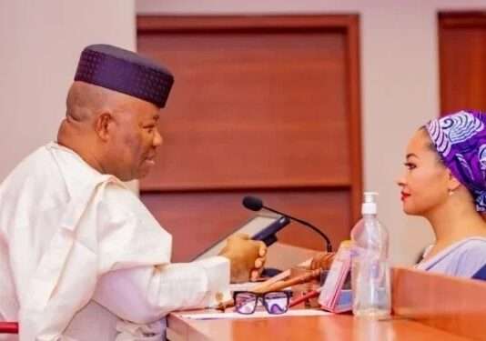 Akpabio dares Natasha over sexual harassment suit