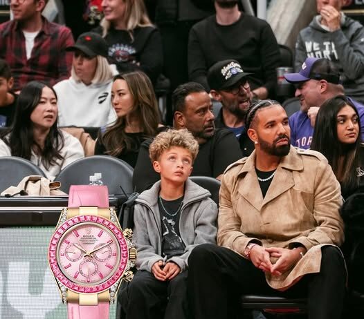 Drake Spotted at NBA Game with Rumored New Jewelry Collection