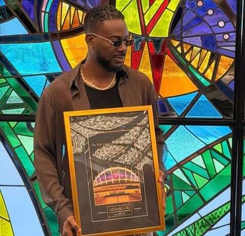 Adekunle Gold Makes History at Wole Soyinka Centre in Lagos