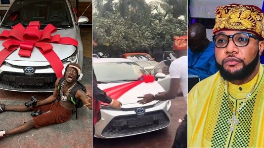 E-Money Expresses Disappointment After Carter Efe Wrecks Gifted Car