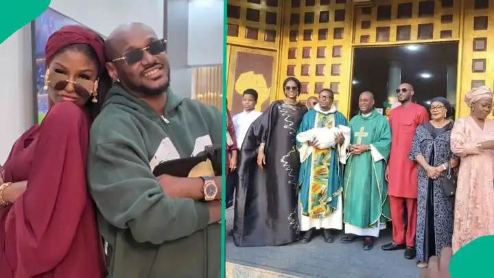 Afrobeat Royalty: 2Baba and Natasha Dedicate First Child in Church Ceremony