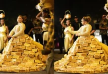 500 Loaves of Bread: Queen Mercy Atang’s Viral AMVCA Dress Sparks Internet Meltdown