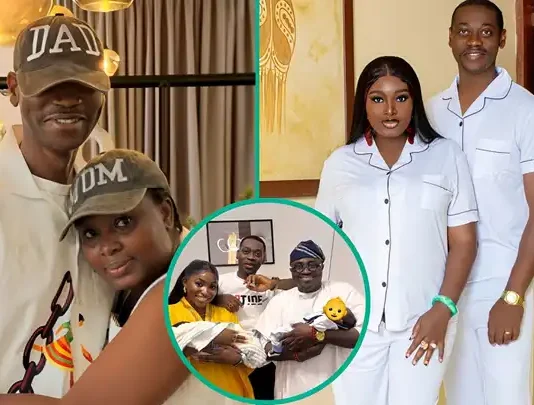 Mo Bimpe and Lateef Adedimeji Celebrate Triplets’ Social Media Milestone