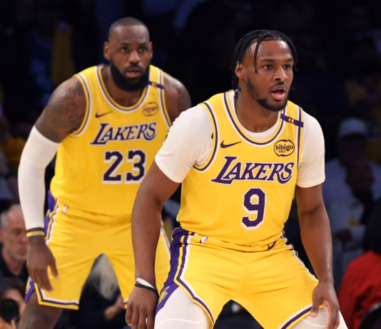 LeBron James and Son Bronny Trend Internationally After Historic On-Court NBA Moment
