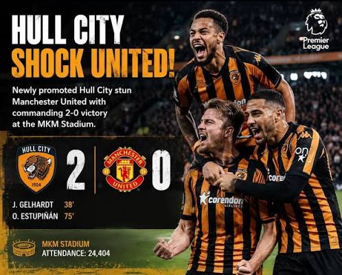 Hull City Stuns Manchester United with Shock Opening Match Defeat