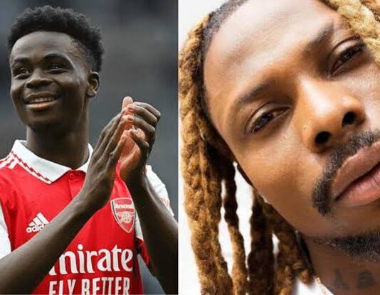 Bukayo Saka and Asake Spotted Filming Music Video Collaboration in London